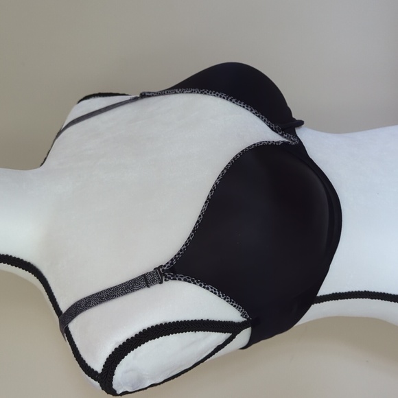 Lily of France Animal Print Underwire Convertible Bra 36D Black Gray - Picture 10 of 16